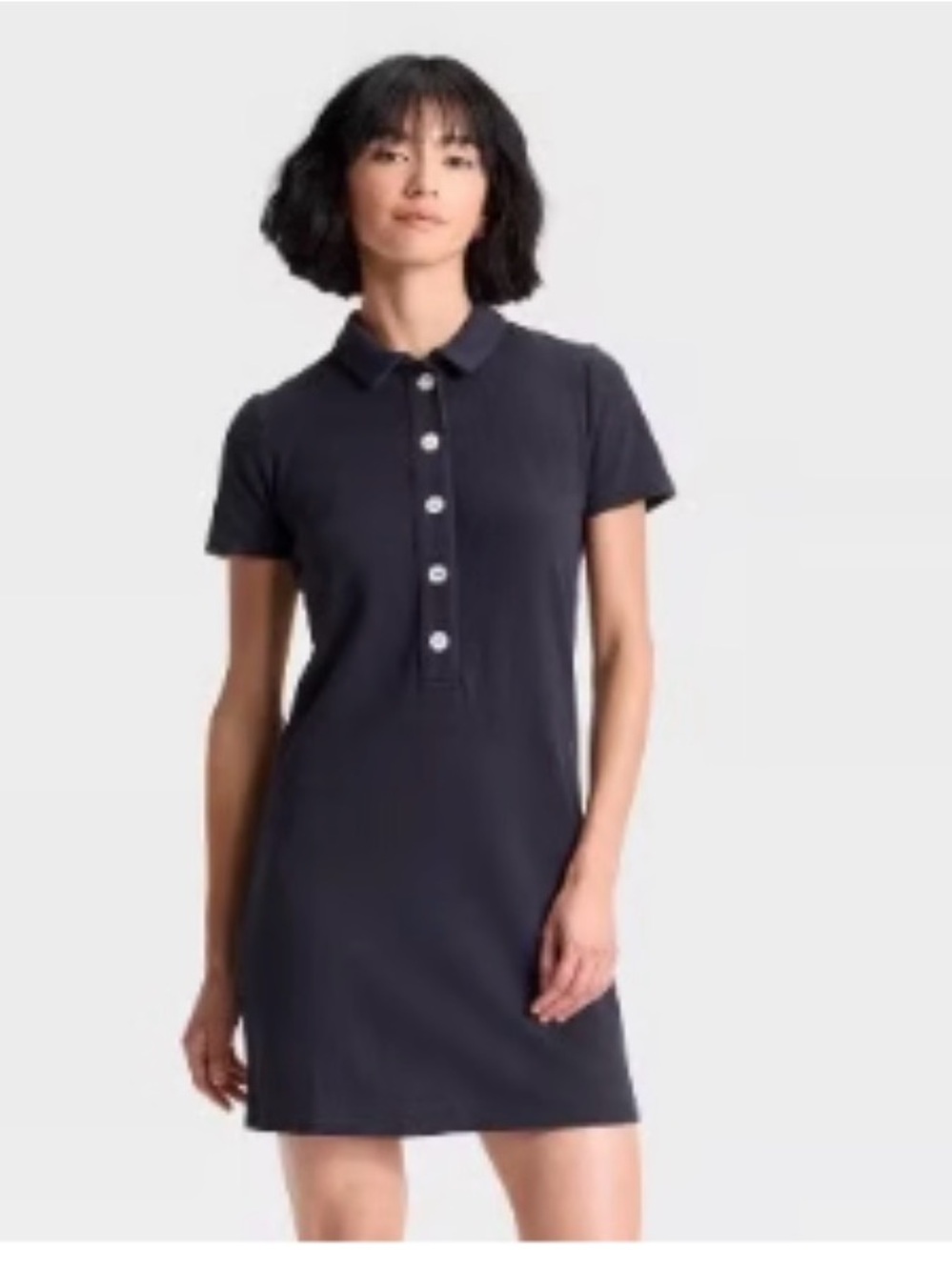Target Polo Shirt Dress in Dark Navy